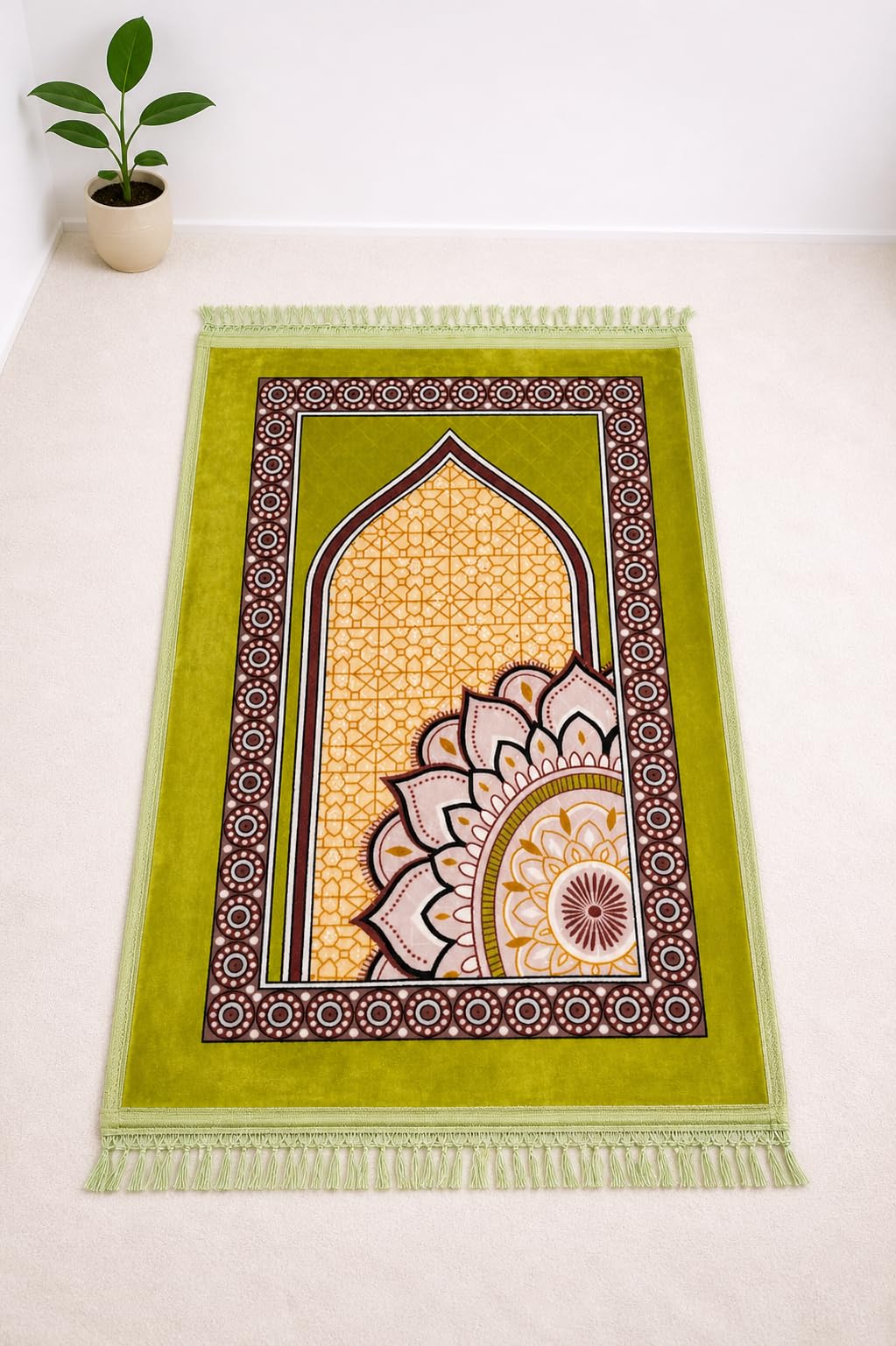 Janamaz Prayer Mat - Turkey Velvet, Aasan Comfort -30
