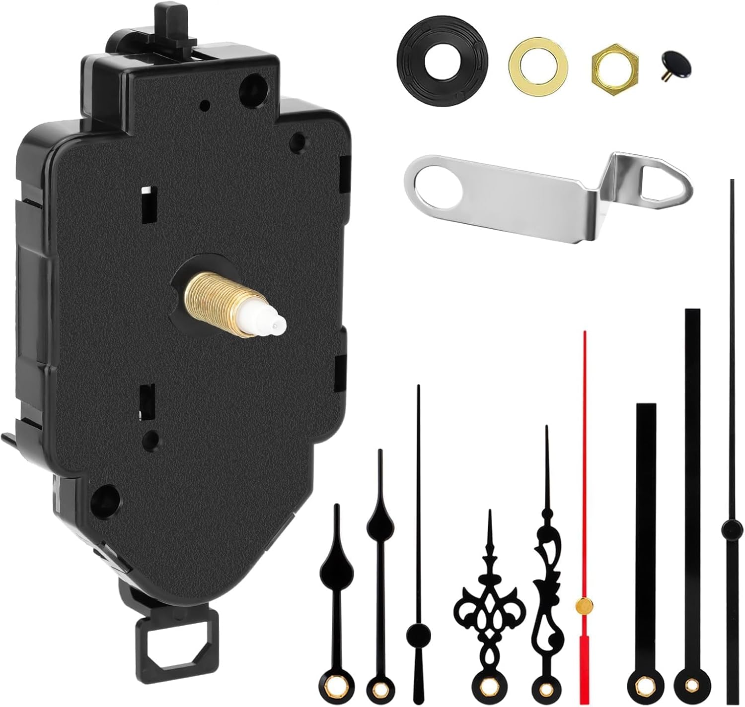 EEEKit Pendulum Clock Mechanism, Quartz Wall Clocks Movement Replacement Battery Operated for
