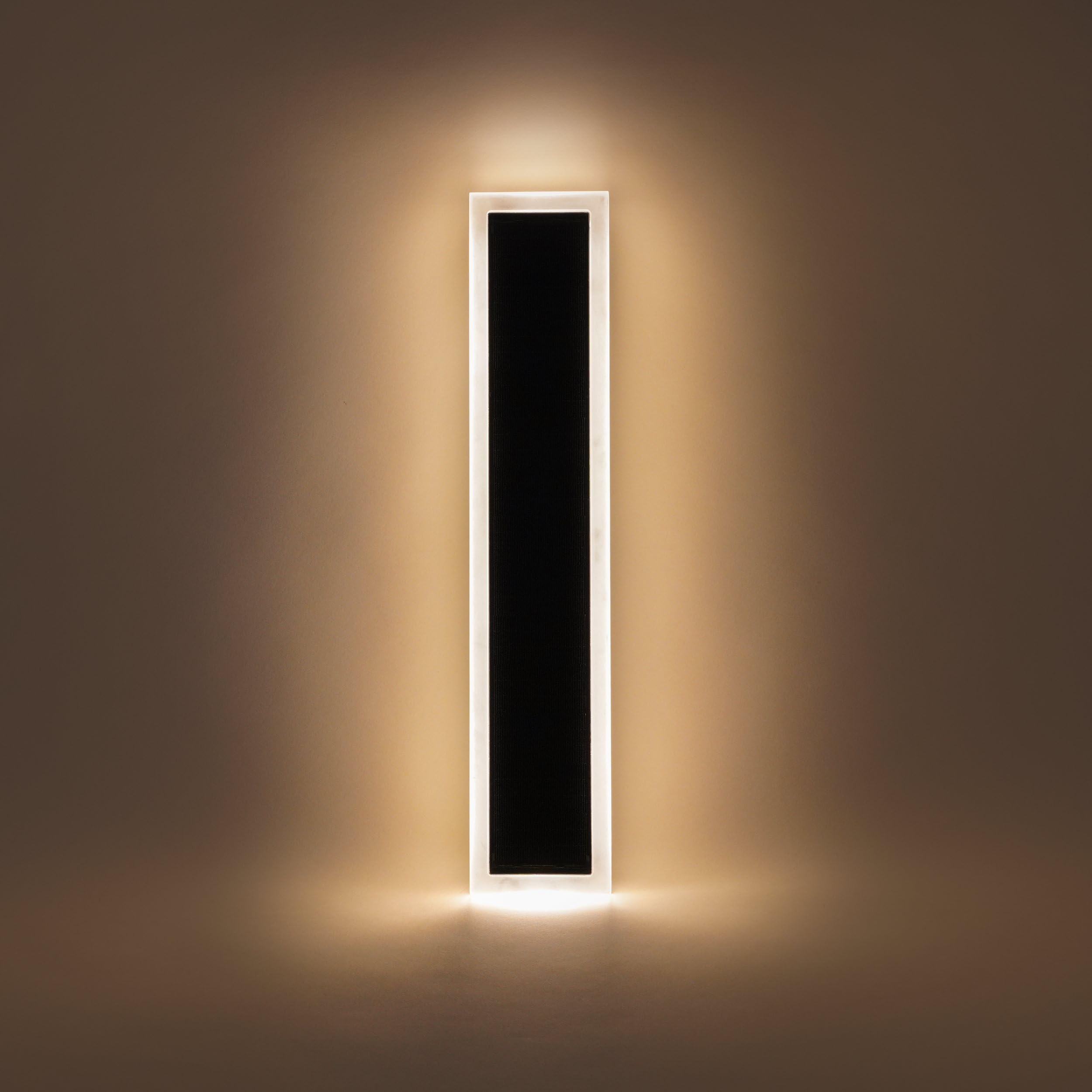 Esotec Solar Wandleuchte Außenwandleuchte SmartLight 50 Metall 102652 | Abm: 478×95×42mm, Metall, Fernbedienung, 3000/4000/6500K, Timer 3/5/8 Std, Akku wechselbar, Monokristallin 9,8Wp, 200lm, IP65