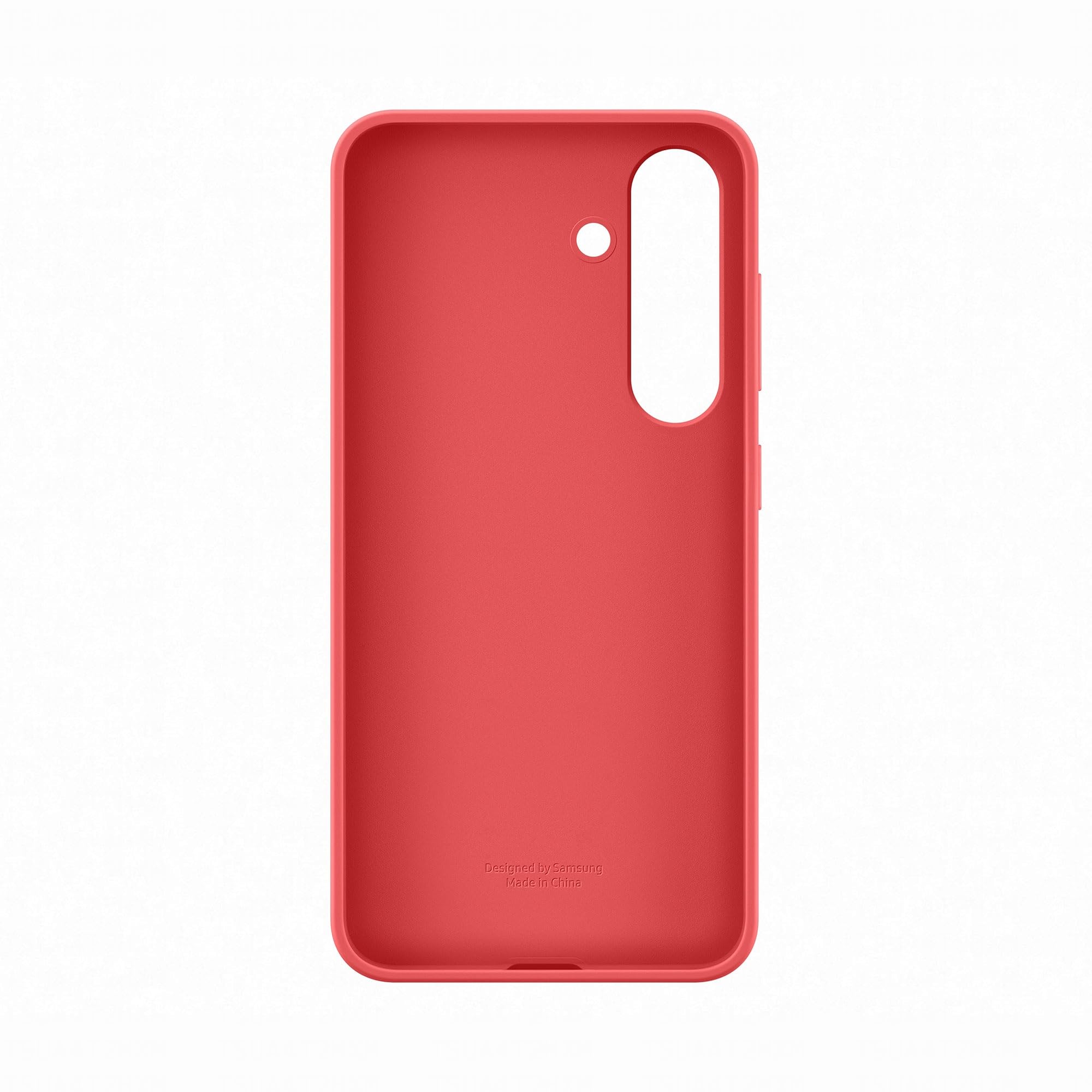 SAMSUNG Silicone Case cover colorata in silicone per Galaxy S25, Red