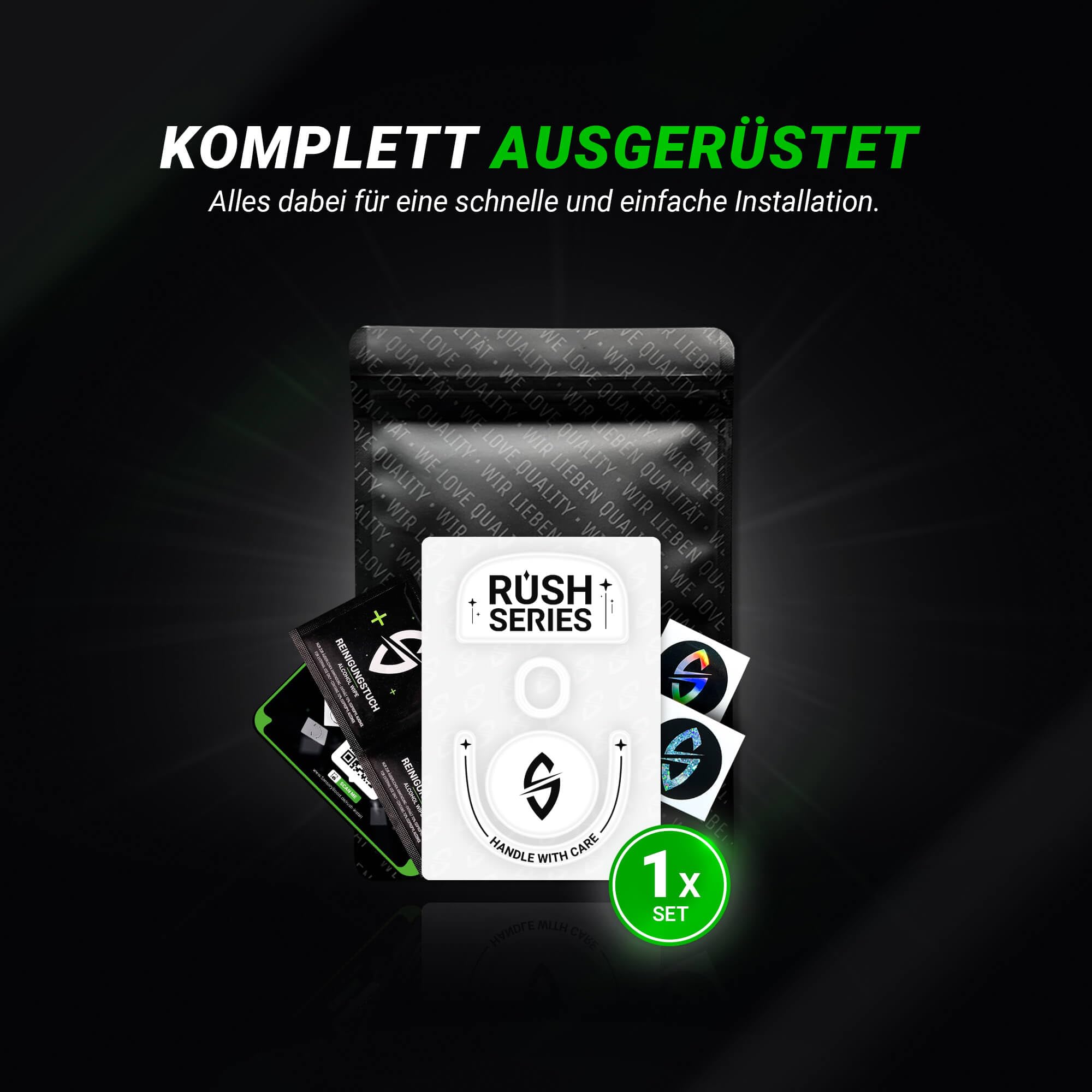 SensoryBoost Rush Glas Glides zestaw kompatybilny z Logitech G PRO X Superlight 2 – bardzo szybki i delikatny, polerowany, zaokrąglony, wytrzymały – zapasowe nóżki pod mysz, łyżworolki (nie do