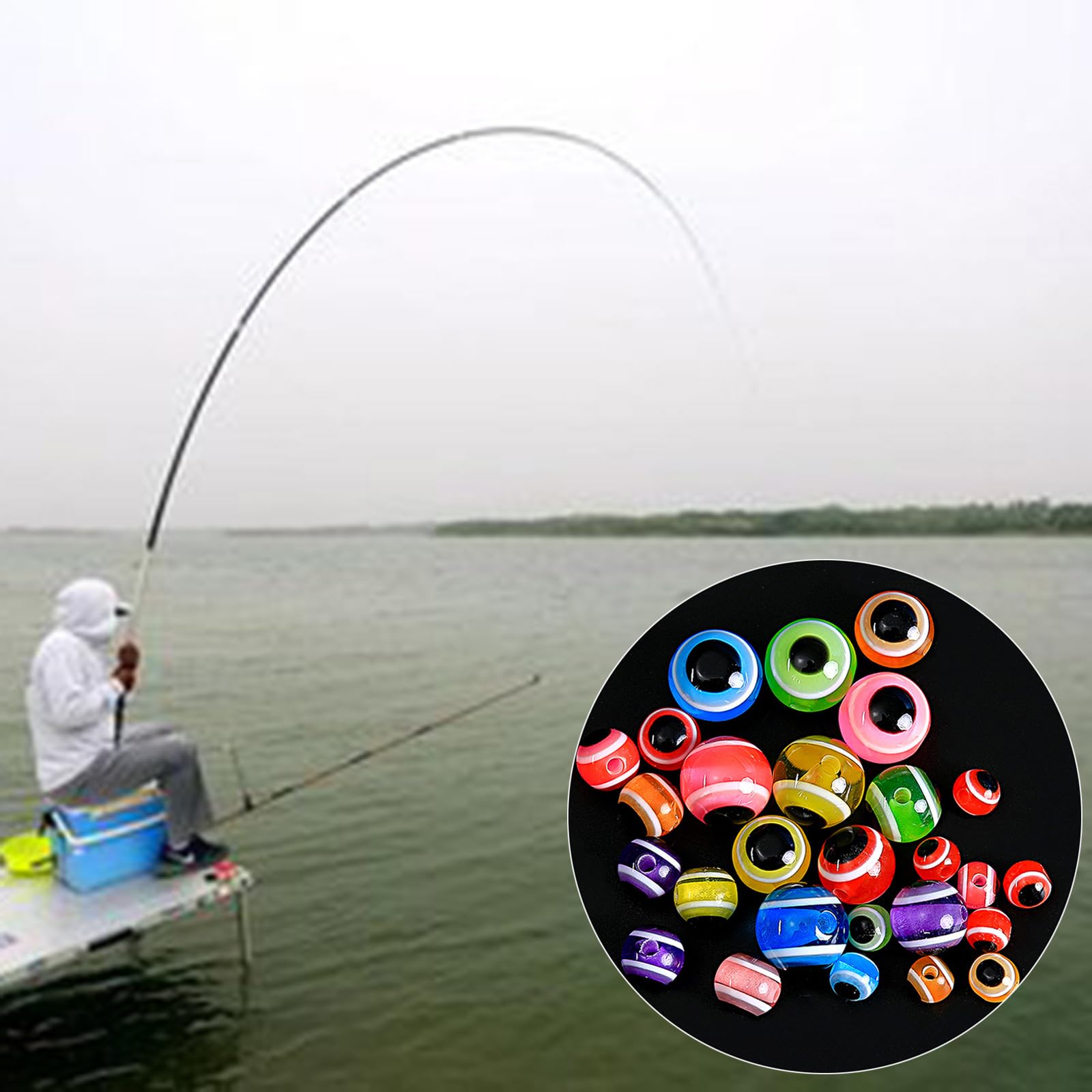 100 Perles De Pêche Flottantes – Indicateurs De Touche Lumineux, Plastique Durable, Pour Ligne De Pêche