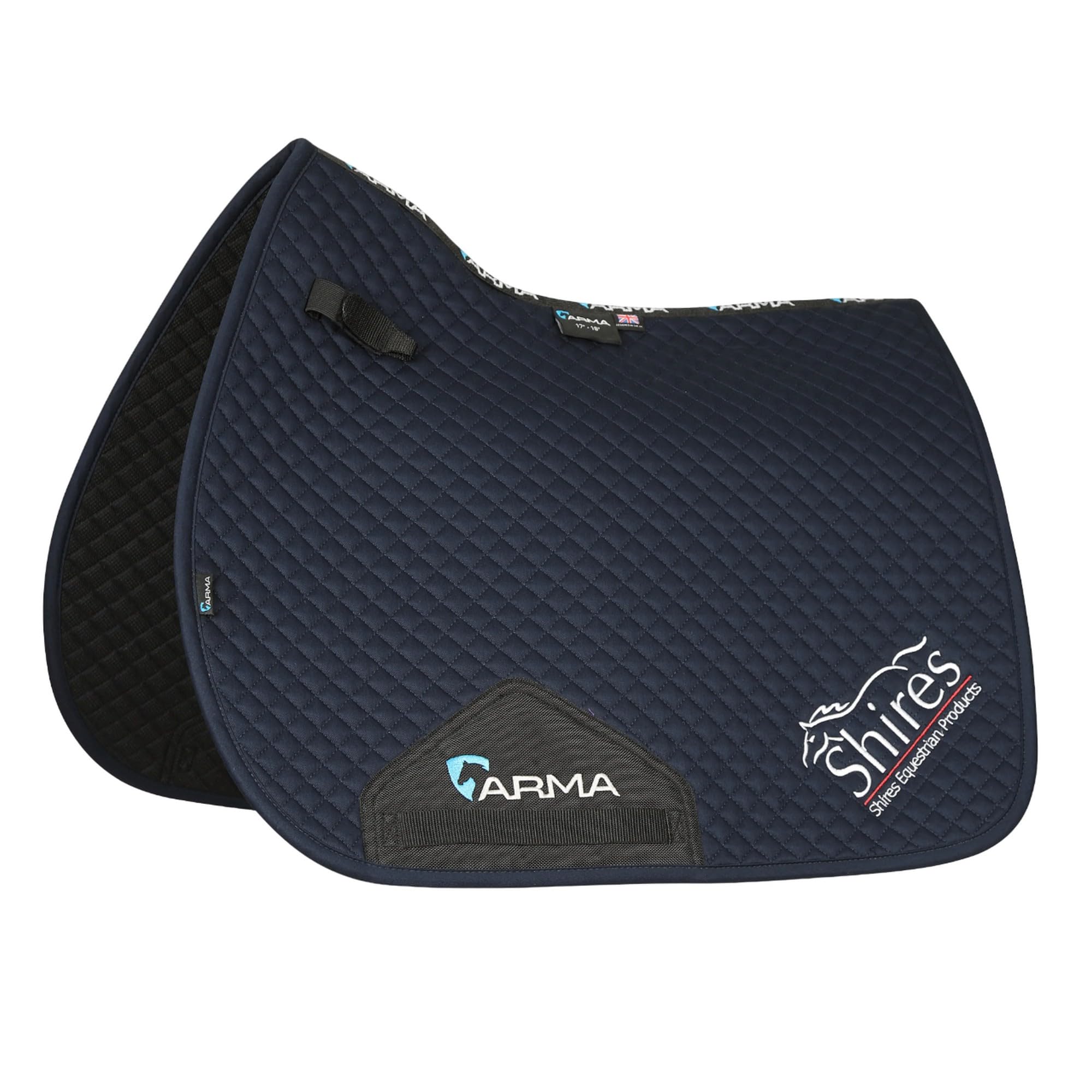 ARMA - Schabracke GP für SHIRES Pferde, weiß, 38,1 cm-41,91 cm