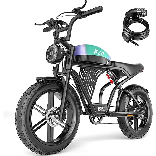 ASKGO Electric Dirt Bike for Adults, 1800W Peak Motor, Max 30MPH & 85 Miles, 720WH Removable Battery, 20" Fat Tire All-Terrain Ebike, 7 Speed & Dual Hydraulic Brake, Electric Bicycle for Mountain