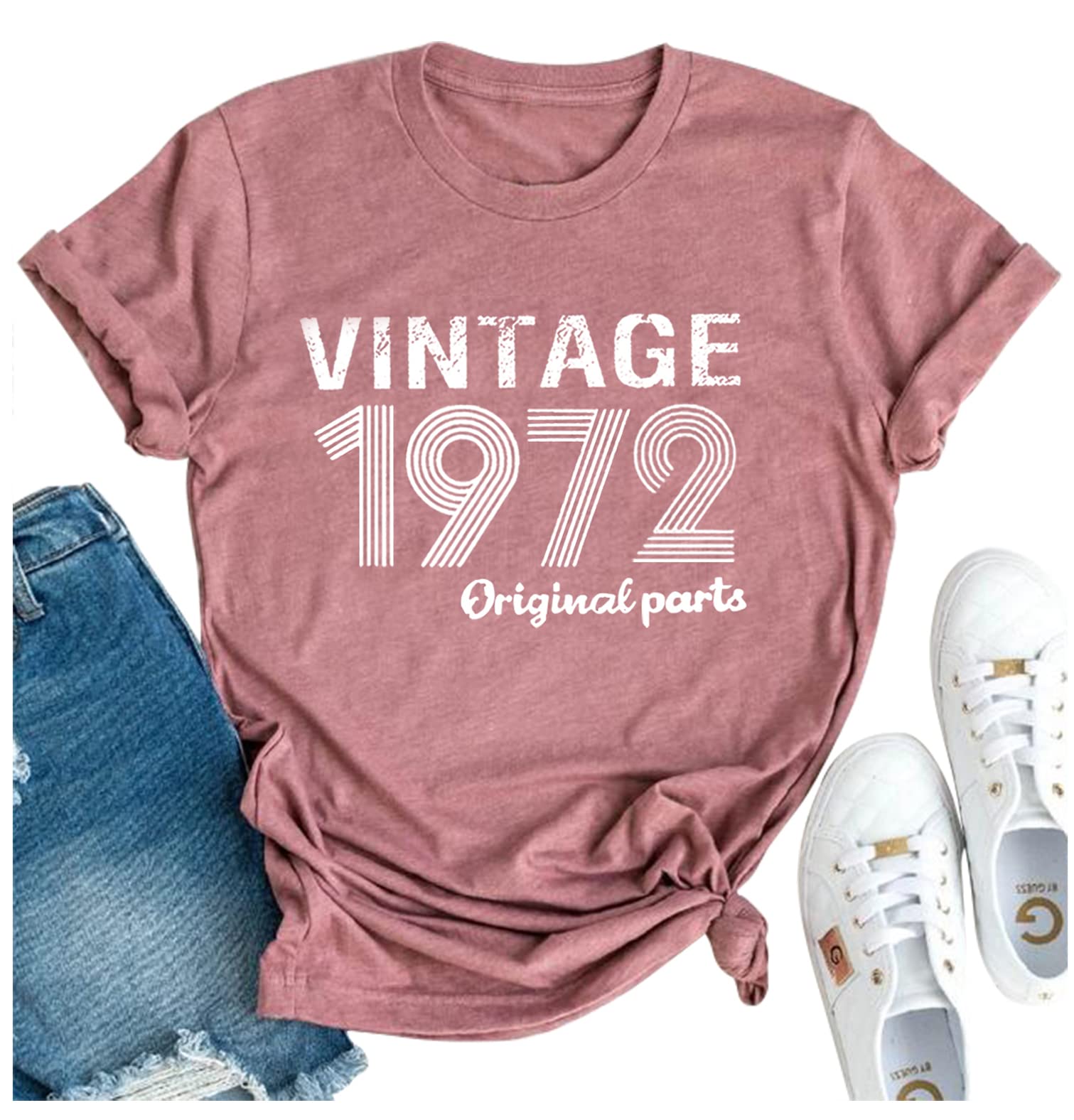 1972 Vintage Shirt For Women 50th Birthday Gifts T Shirt