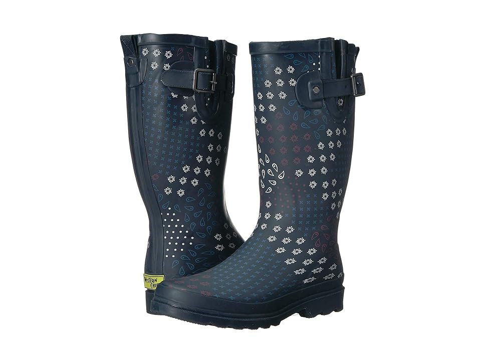 

Western Chief Pretty Pattern Rain Boot (Navy) Women's Rain Boots