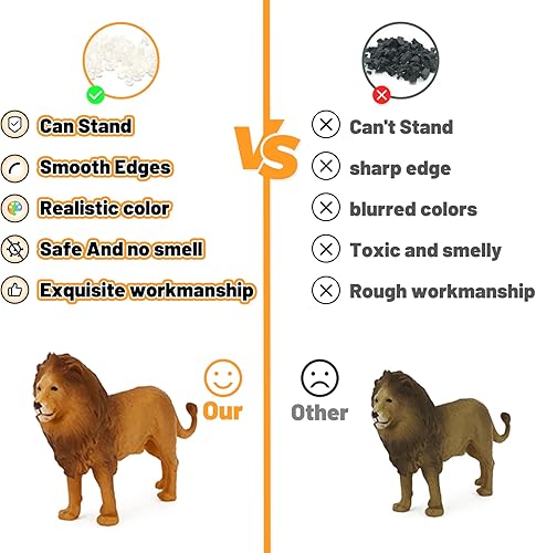 Miniatura 5 de Juego a juego de animales con tarjetas flash, figuras de animales realistas, juguetes de animales salvajes para aprendizaje educativo, actividades