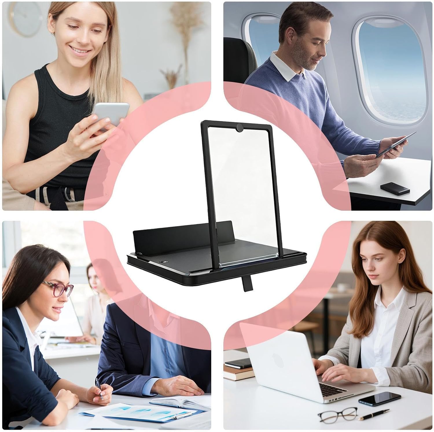 Phone Screen Magnifier | High Definition Portrait-Landscape - Cell Phone Screen Enlarger | for College Students Adults Women Men Elderly Home Living Room Bedroom Study Room Dorm