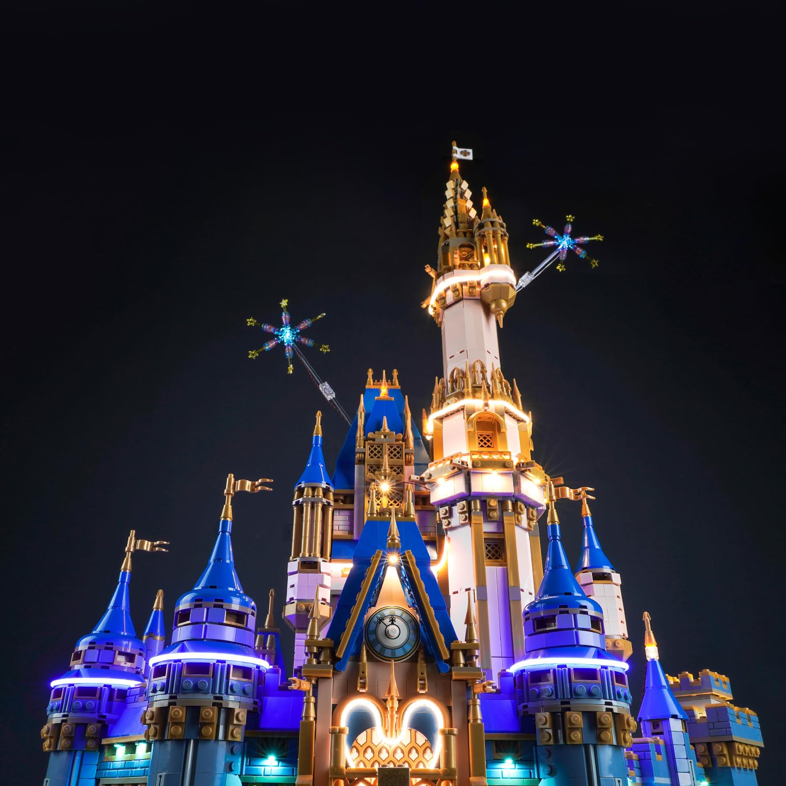 Zestaw oświetlenia LED do Lego 43222 nowy zamek Disneya (bez Lego), zestaw oświetlenia dekoracyjnego do Lego Classic Disney Castle Model kreatywna zabawka - wersja standardowa