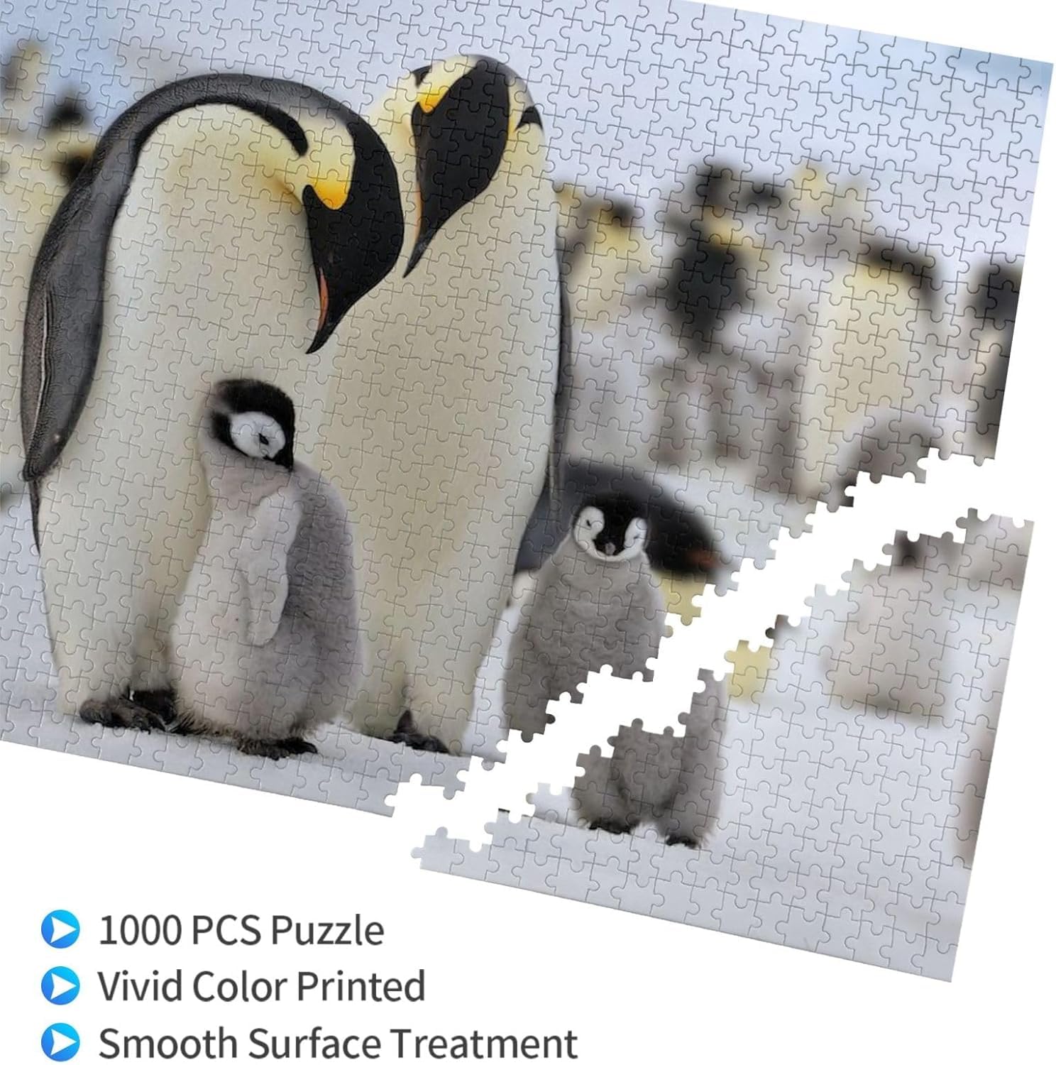 Amazon | ペンギン 1000 ピース ジグソーパズル 木製 減圧 レジャー