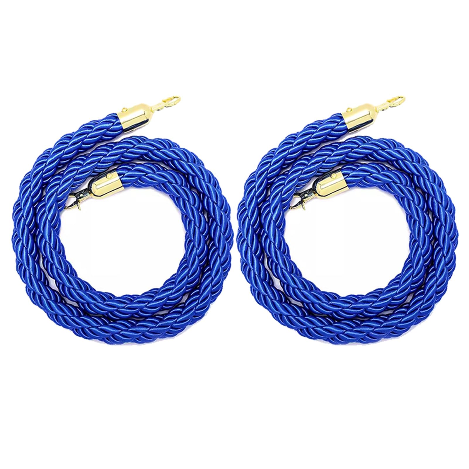 GDMDPTE Red White and Blue Braided Hemp Ropes - 2 Pack 0.6-3m Length Ideal for Events Blue Carpet Rope 0.8m/2.6ft Long