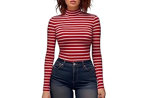 Red and Pink Striped Long Sleeve Shirt