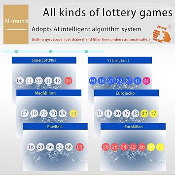 Lottery Ball Machine, AI Algorithm Probability Picker Device, Lotto Number Generator, Lottery Number Picker for Powerball and Various Other Lottery Games