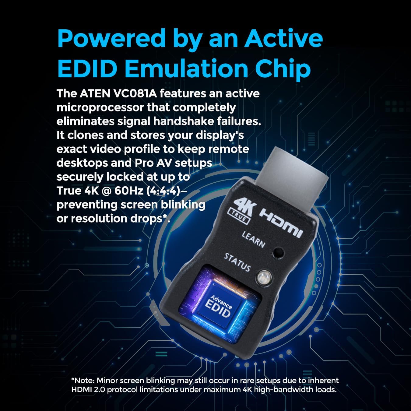 ATEN VC081A True 4K HDMI EDID Emulator Adapter VC081A up to 3840 x 2160 @ 60Hz (4:4:4) image 5
