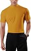 Ohoo Mens Short Sleeve Mock Turtleneck Basic Tops Lightweight Slim Fit Pullover Sweater