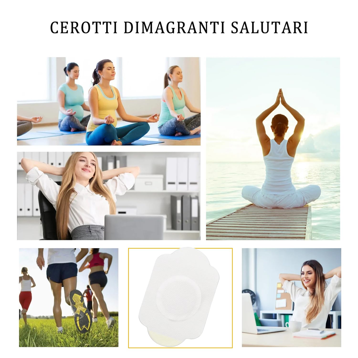 Cerotti Dimagranti Efficaci, Adesivi Per Perdita Di Peso, Adatto a Tutti i Tipi di Pelle, Riduzione del Grasso Addominale 30 Pezzi