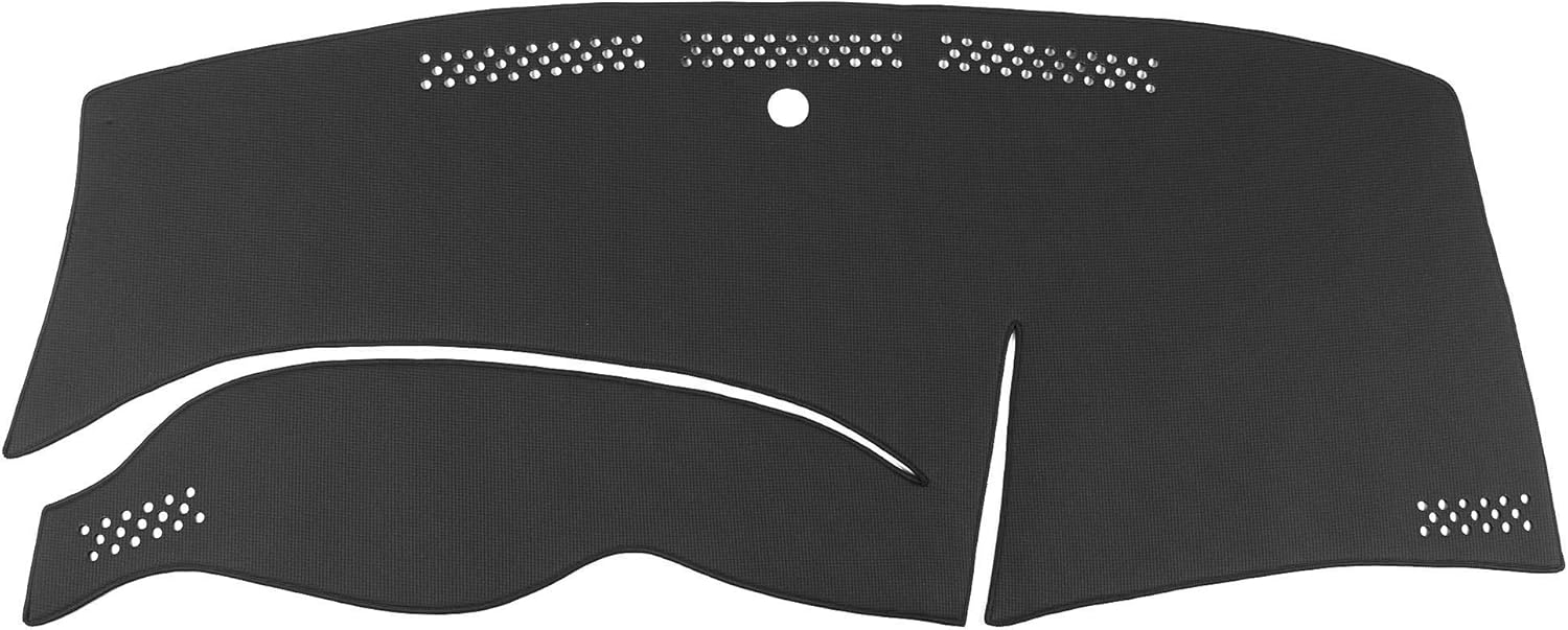 WellVisors Black Dash Mat Dashboard Cover Compatible with Honda 2012-2015 Civic Sedan