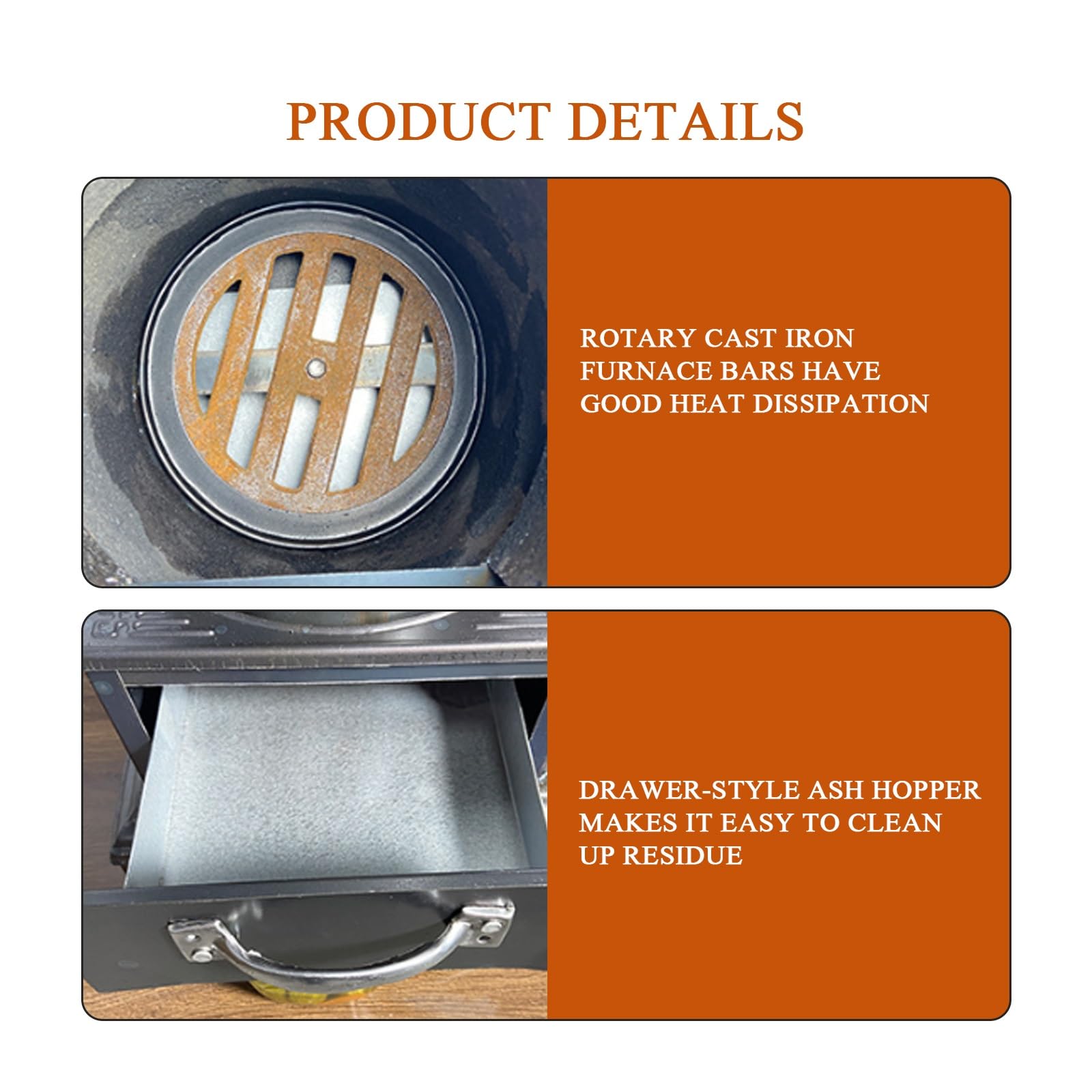 Stufa A Legna For Interni, Stufe A Pellet For Riscaldamento Domestico, Materiale In Ghisa Con Ingresso Aria Regolabile For Acqua Bollente, Barbecue