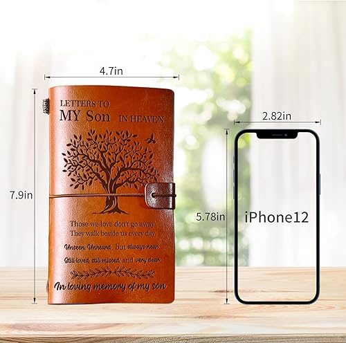 Miniatura 10 de Regalos conmemorativos para la pérdida del marido, diario de cuero recargable, regalos de condolencias por pérdida del marido, regalo de duelo en