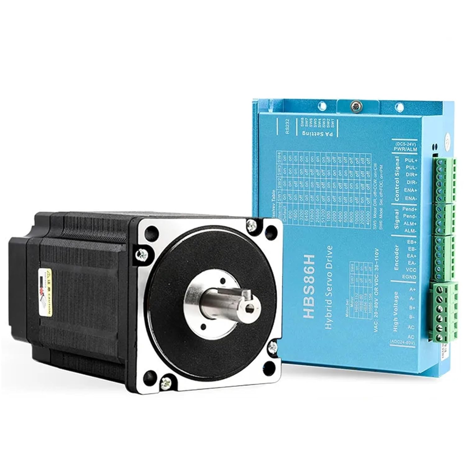34 Closed Loop Servo Stepper Motor 4.5N 12.5N 8.5N + Driver + Power Supply(4.5N HBS86H)