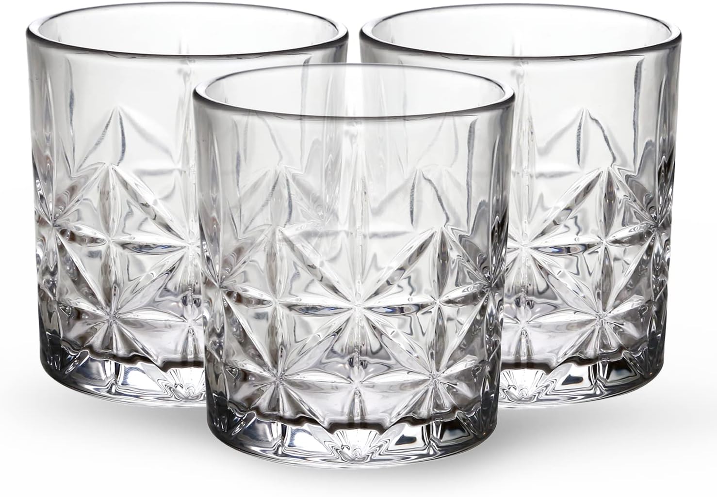 Royalford 3pcs Highball Tumbler Drinking Glasses RF11658 Cocktail/Juice Highball Glasses Pint Beer Glass Set Tall Glasses, 10.8oz/320ml Pint Glasses for Drinking Beer Water Juice Whisky Wine