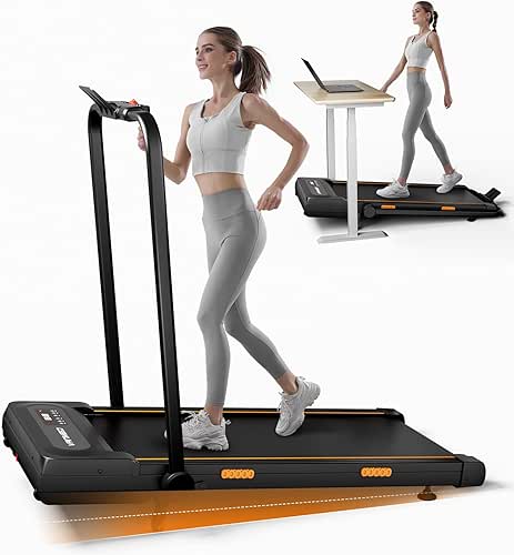 Walking Pad with Auto Incline, Under Desk Folding Treadmill with
