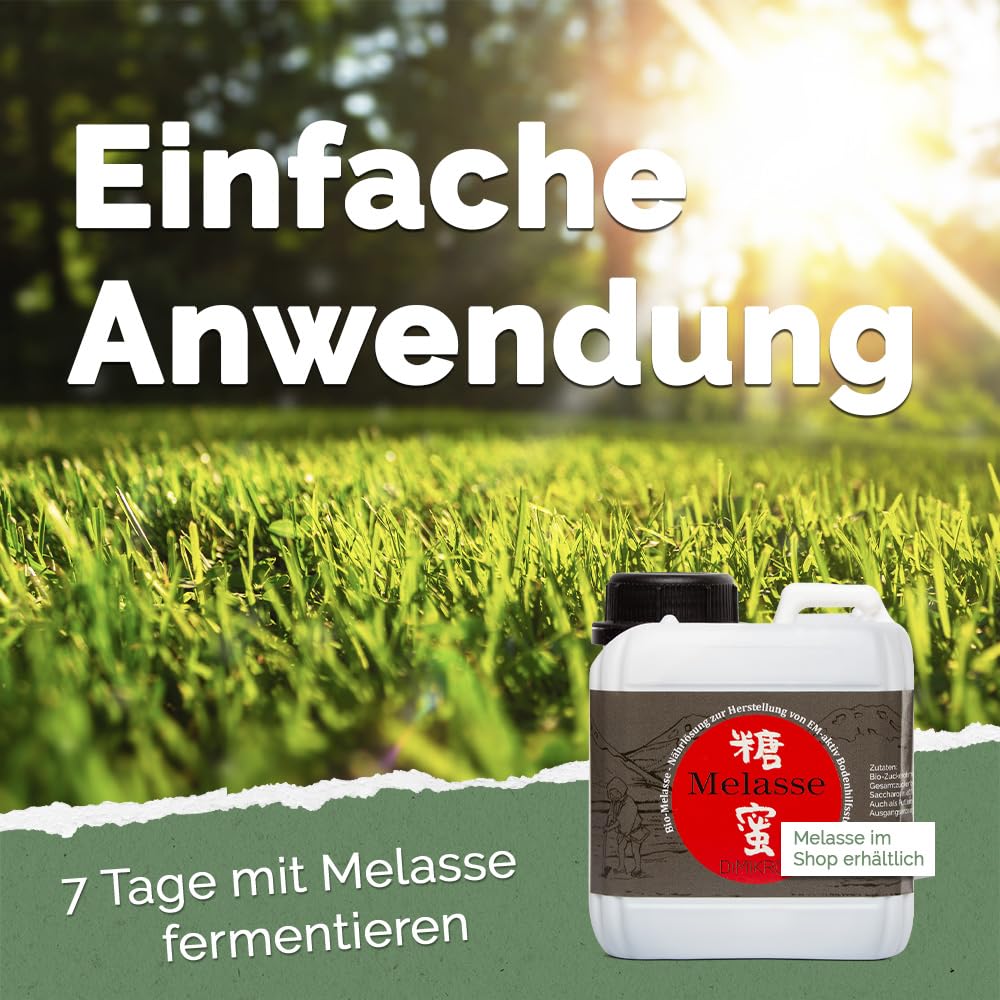 DIMIKRO Ursprung Urlösung - traditionell japanische EM Urlösung (Herstellung von EM-aktiv) Bodenaktivator mit Effektiven Mikroorganismen Bodenhilfsstoff (1 Liter)