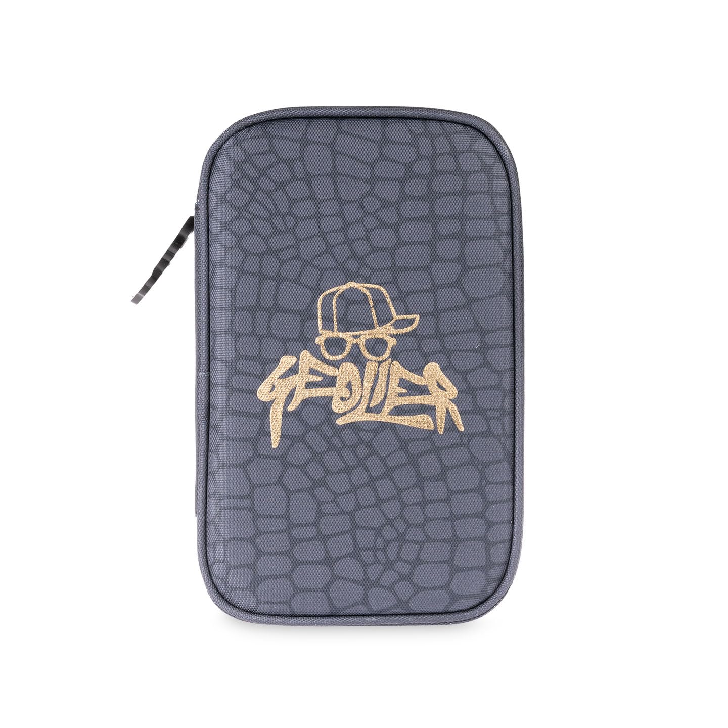 Colourbook - Astuccio Scuola Geolier 1 Zip, Organizzazione con Pattina Interna, Set Completo 30+ Pezzi (Skin)