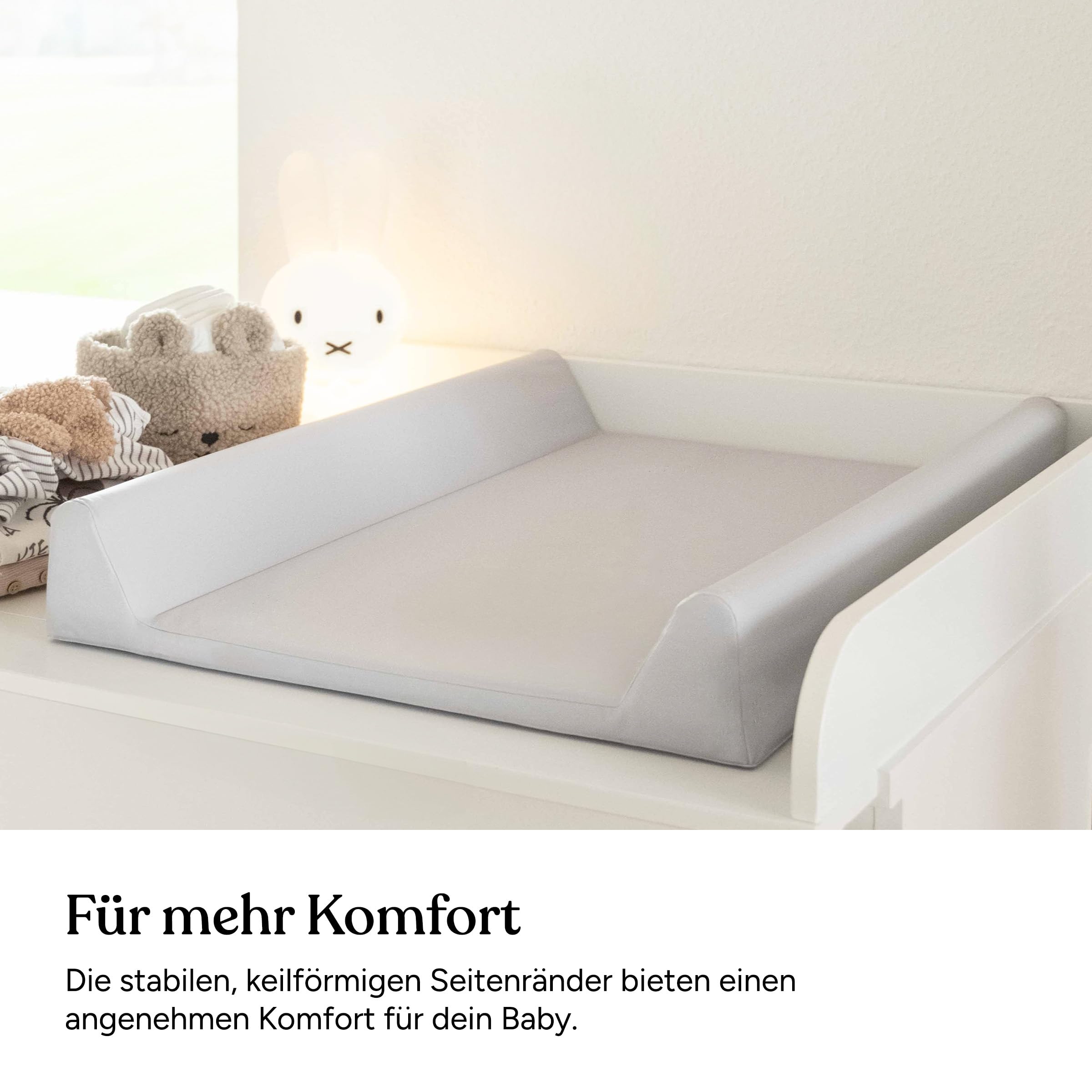 Ehrenkind Abwaschbare Wickelauflage 50x70 Beige Hygienisch Sicher Wickelunterlage
