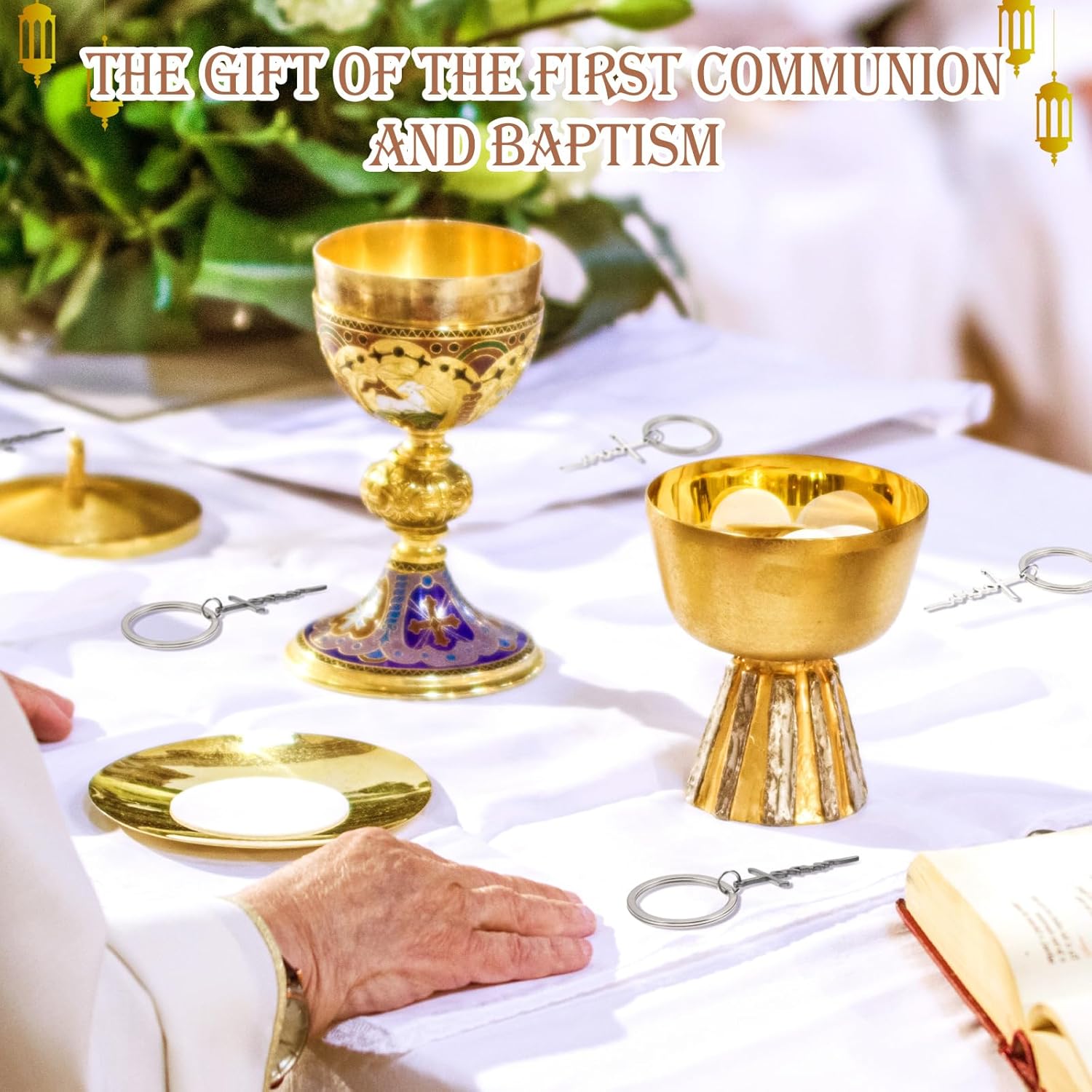 Landical 20 Pcs Faith Cross Keychain Religious Christian Gifts for Women Stainless Steel Faith Cross Bulk for Christmas Baptism Confirmation Gifts - Image 4