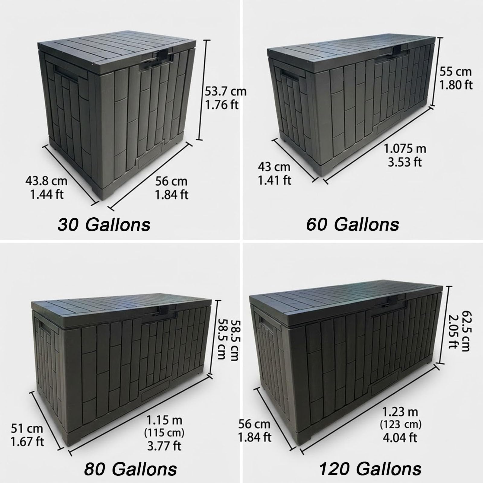 Generisch Outdoor-Aufbewahrungsbox, Wasserdichte Harz-Deckbox