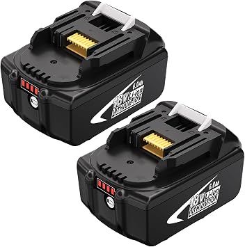 18V Lithium-Ion 6.0Ah Battery Replacement for Makita 18V Battery | Compatible with Makita LXT 18 Volt Batteries BL1860B BL1850B BL1840B BL1830B BL1815B Cordless Power Tools