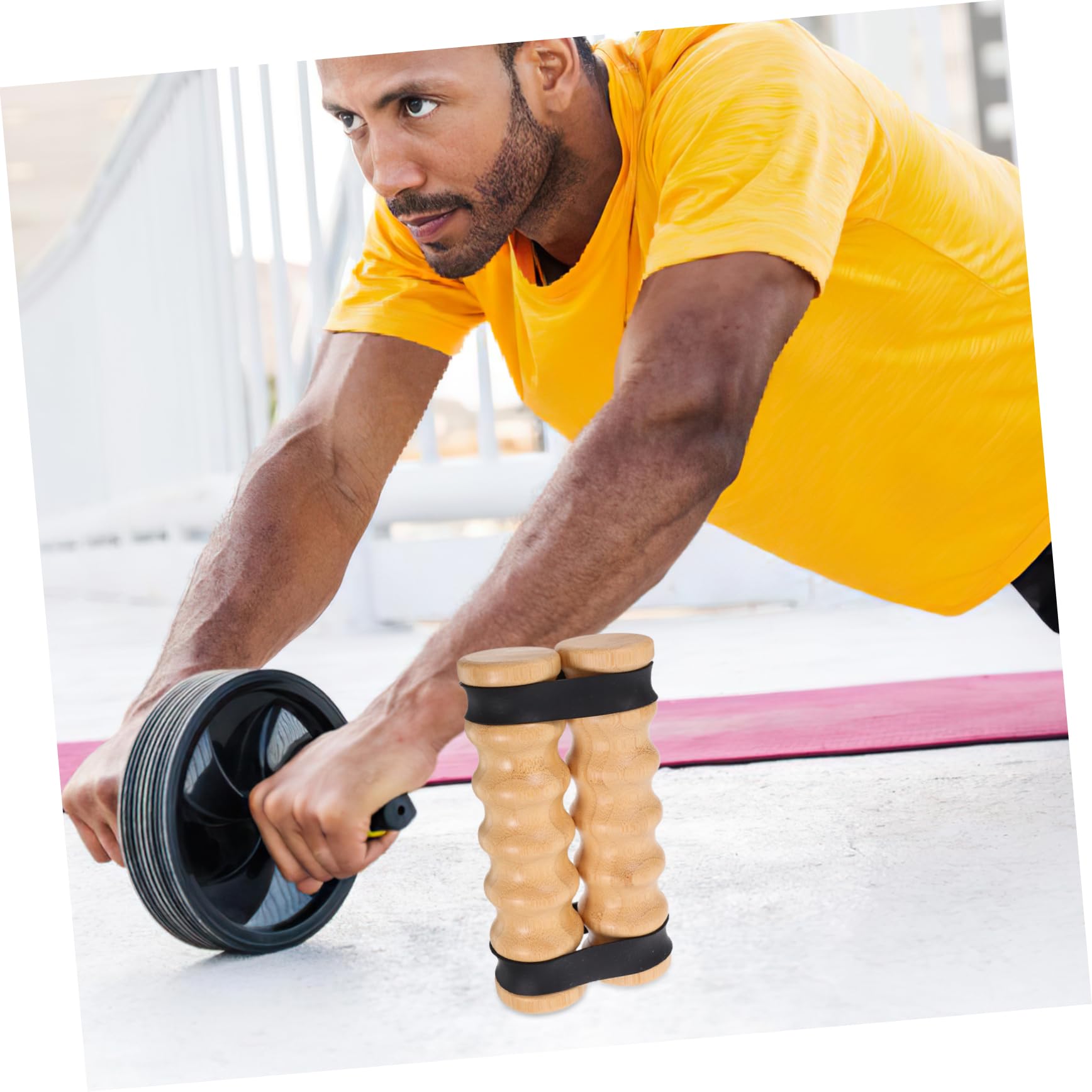 KOMBIUDA 2pezzi Elastiche Regolabili Per Allenamento Fitness Attrezzatura Portatile Per Esercizi e Riabilitazione Spalle Per Allenamenti Completi e Stretching