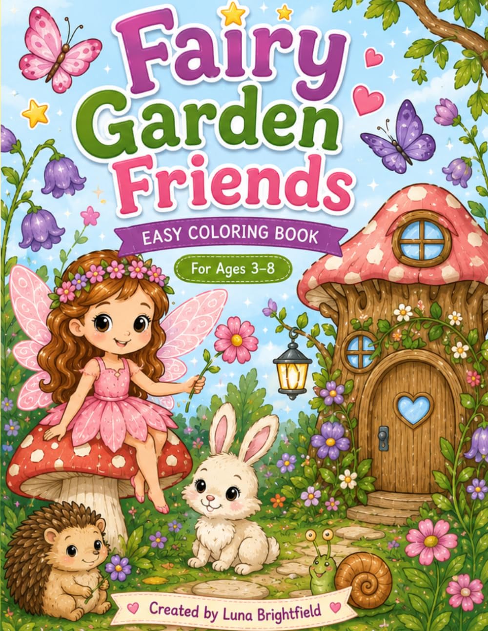 Fairy Garden Friends Coloring Book