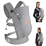 vrbabies New Upgrade Ergonomic Baby Carrier Newborn Toddler Wrap Carrier,Hands Free Baby Sitting Support Sling,Breathable,Perfect for Infants/Chest Sling for Babies Shower Gift(Dark Grey)