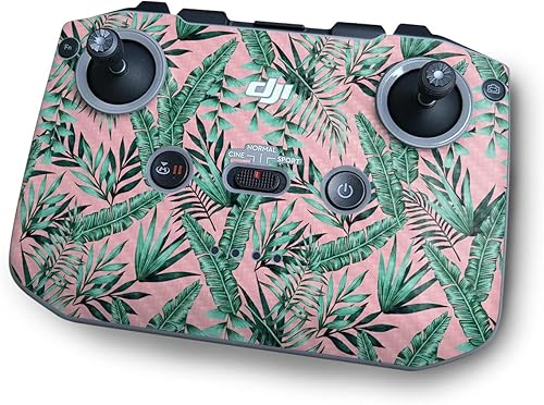 MightySkins - Piel de fibra de carbono compatible con el controlador DJI RC-N1 - Dos tonos tropicales | Acabado de fibra de carbono texturizado