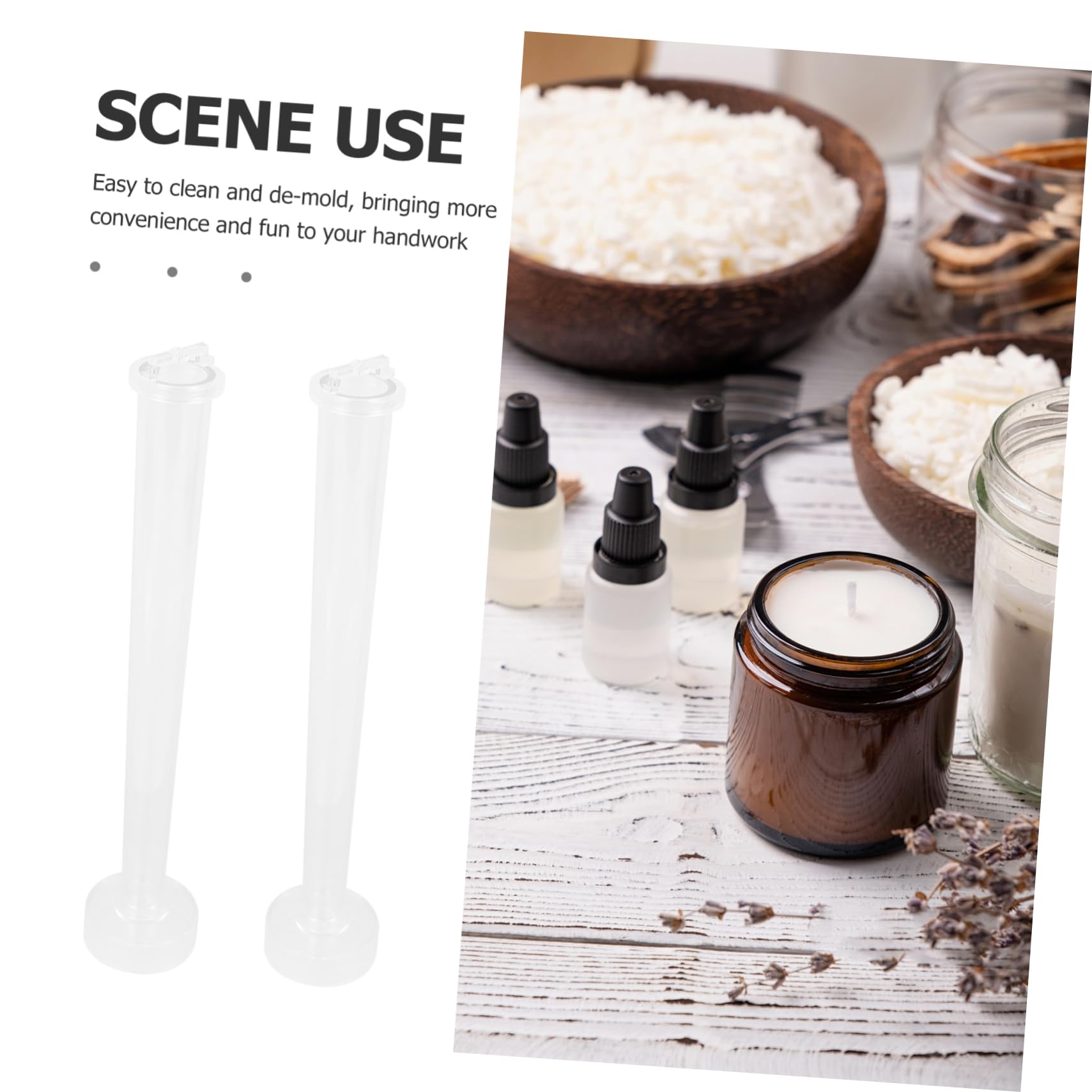 4piezas Moldes De Vela Cónica Para Hacer Velas Artesanales Molde De Para Decoración y Manualidades Para Desmoldar Fácilmente