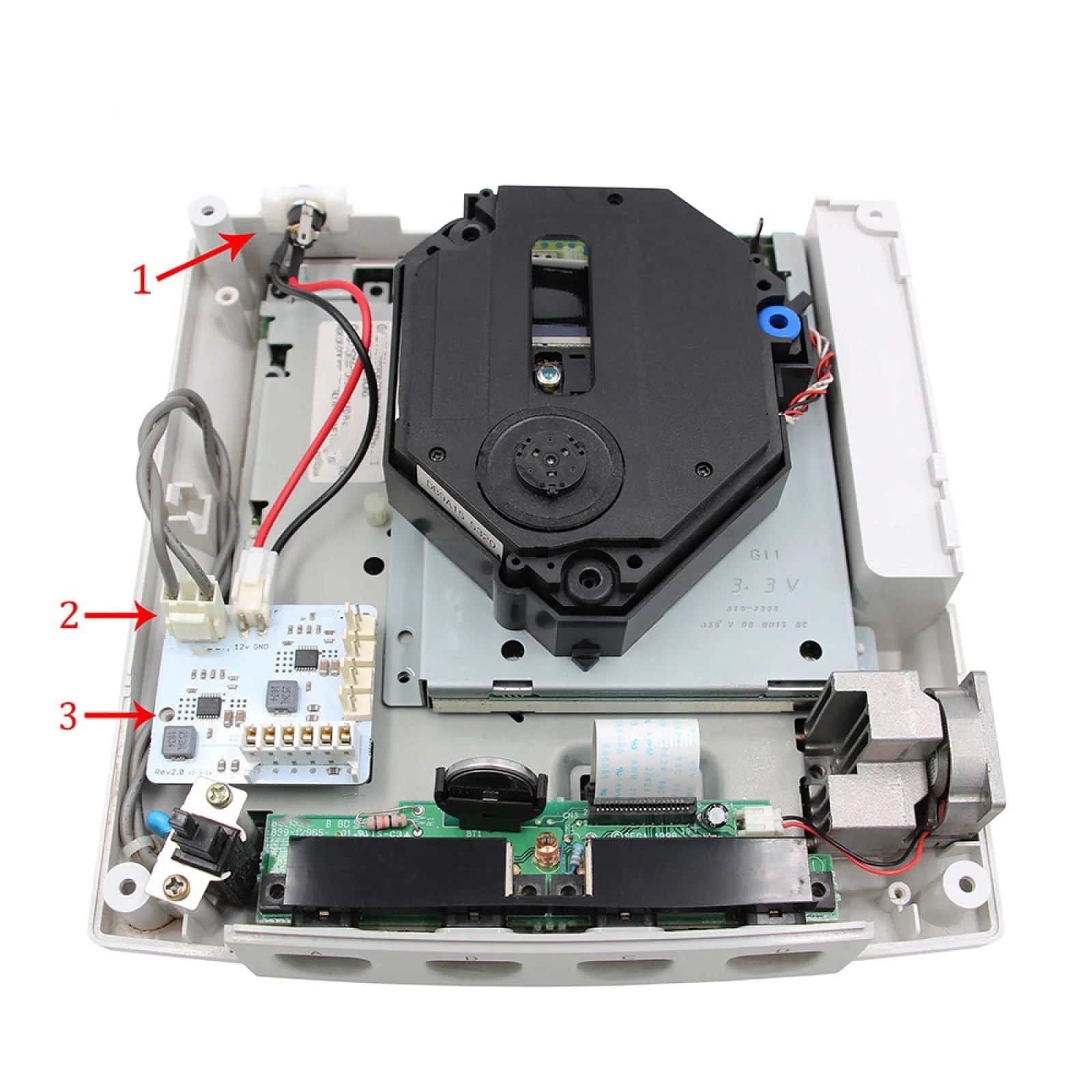 Scheda di alimentazione Rev2.0 for DreamPSU 12V di ricambio, for SEGA for DreamCast, parte di riparazione degli accessori for console di gioco, for GDEMU, for USB-GDRom