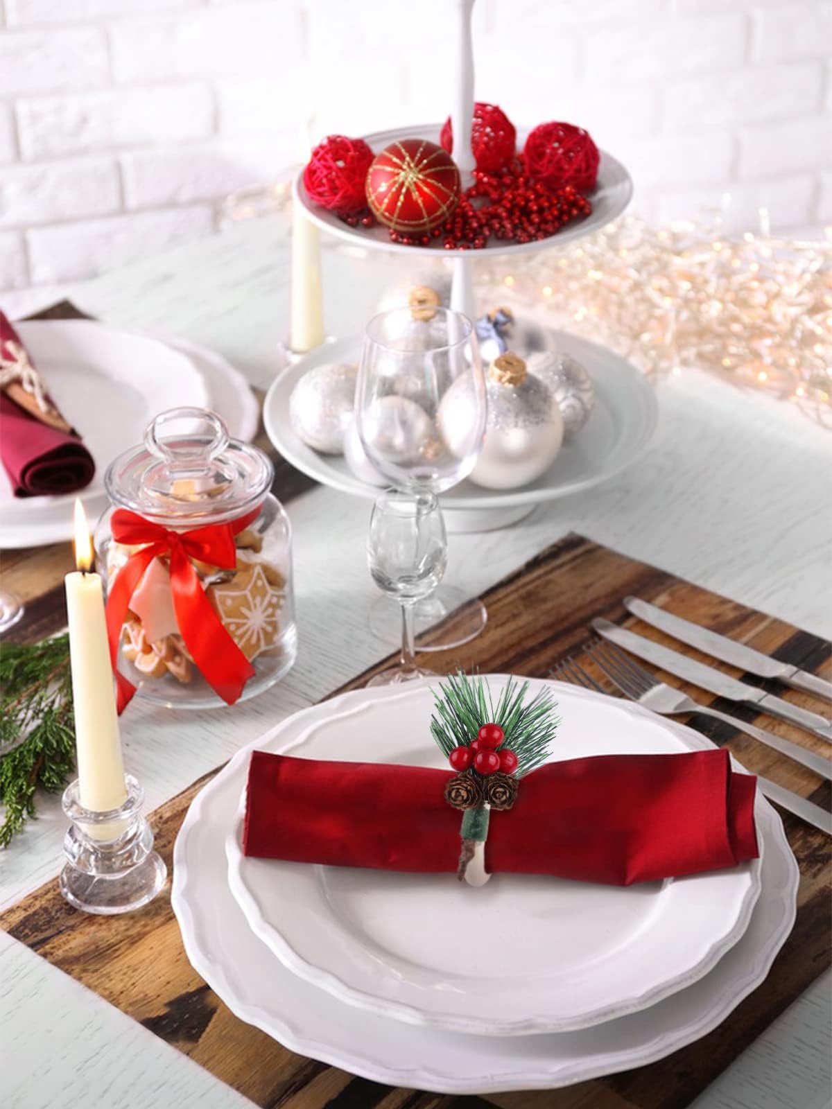 Decoración Mesas Evento Juego De 12 Servilleteros Dorados Con Diseño De  Hoja - Para Bodas Y Eventos Especiales Decoración Bodas, image size:1200x1600