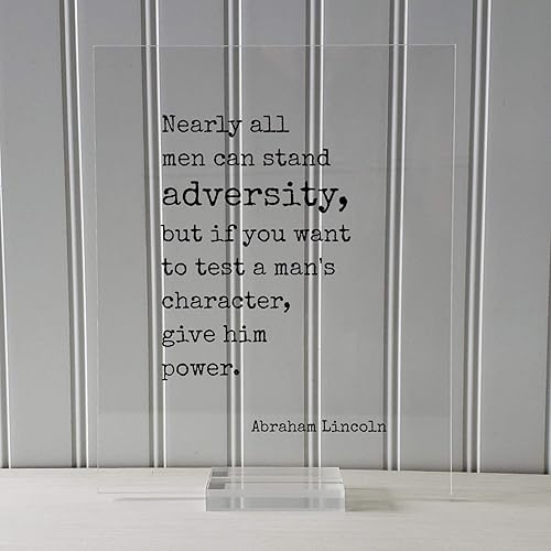 Miniatura 3 de Abraham Lincoln - Floating Quote - Nearly all men can stand adversity but if you want to test a man's character give him power - Leadership