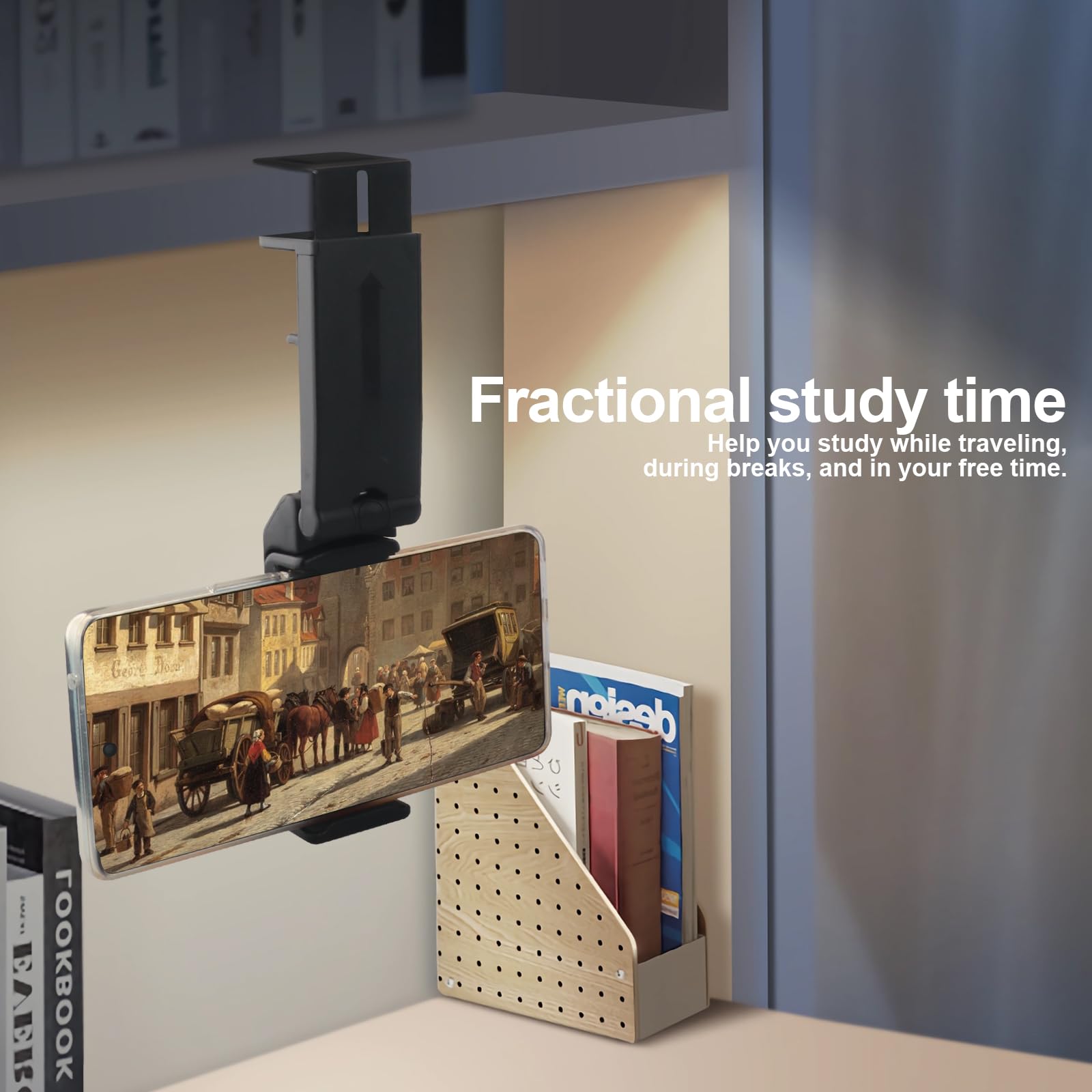 Supporto Per Telefono Da Viaggio Universale - Per Aereo, Treno, Scrivanina, Con Rotazione 360°, Compatto E Pieghevole - Foto 7