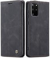 Vista 25 de SINIANL Funda de piel para Galaxy S22+ 5G, funda plegable con función atril magnético, ranuras para tarjetas, funda protectora para Galaxy S22+ 5G