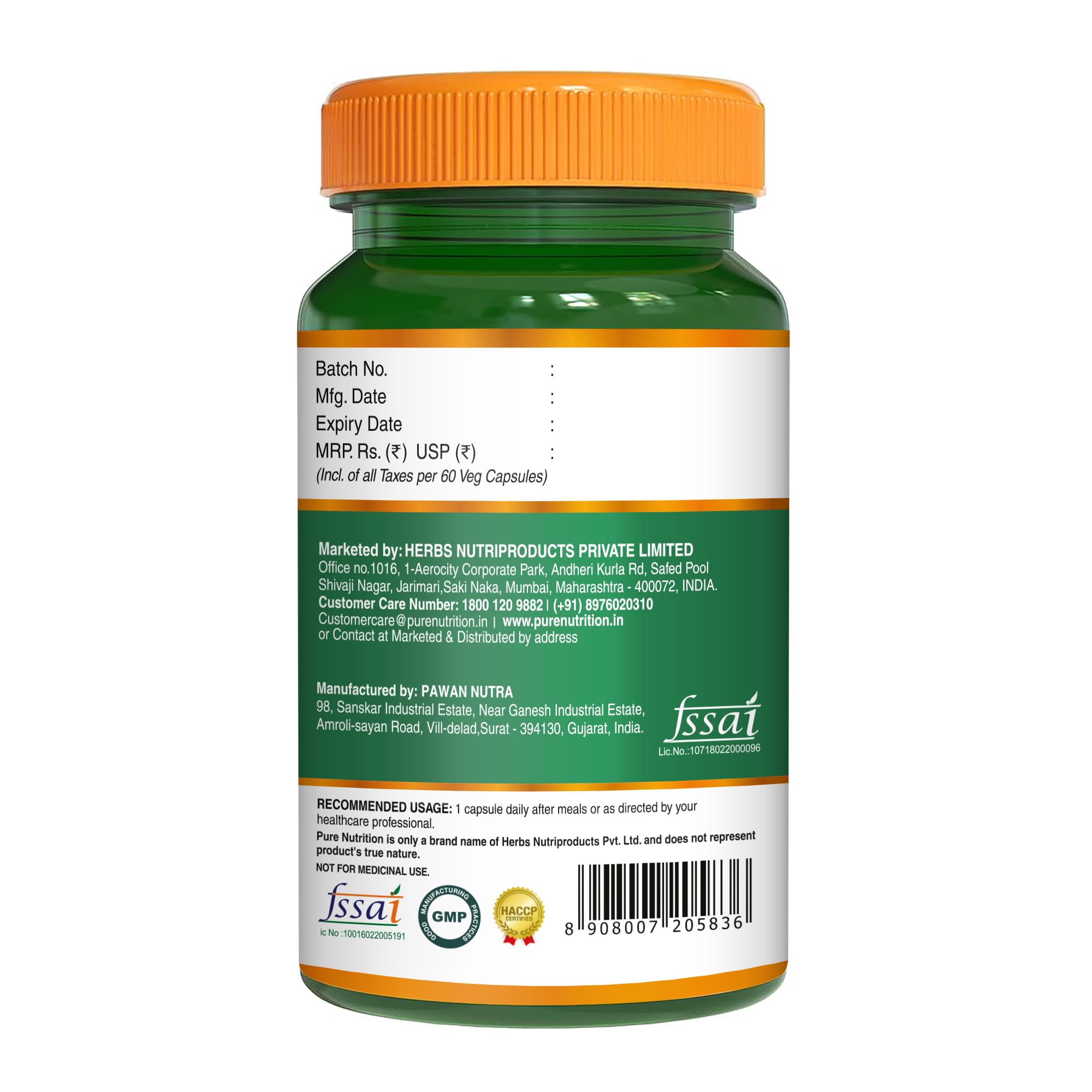 Pure Nutrition Bio Coenzyme Q10 125mg 60 Veg Capsules, High Absorption CoQ10 Supplement with Bioperine® & Arjuna Extract for Heart & Brain Health, Boosts Cellular Energy, Immunity, Male Fertility 3