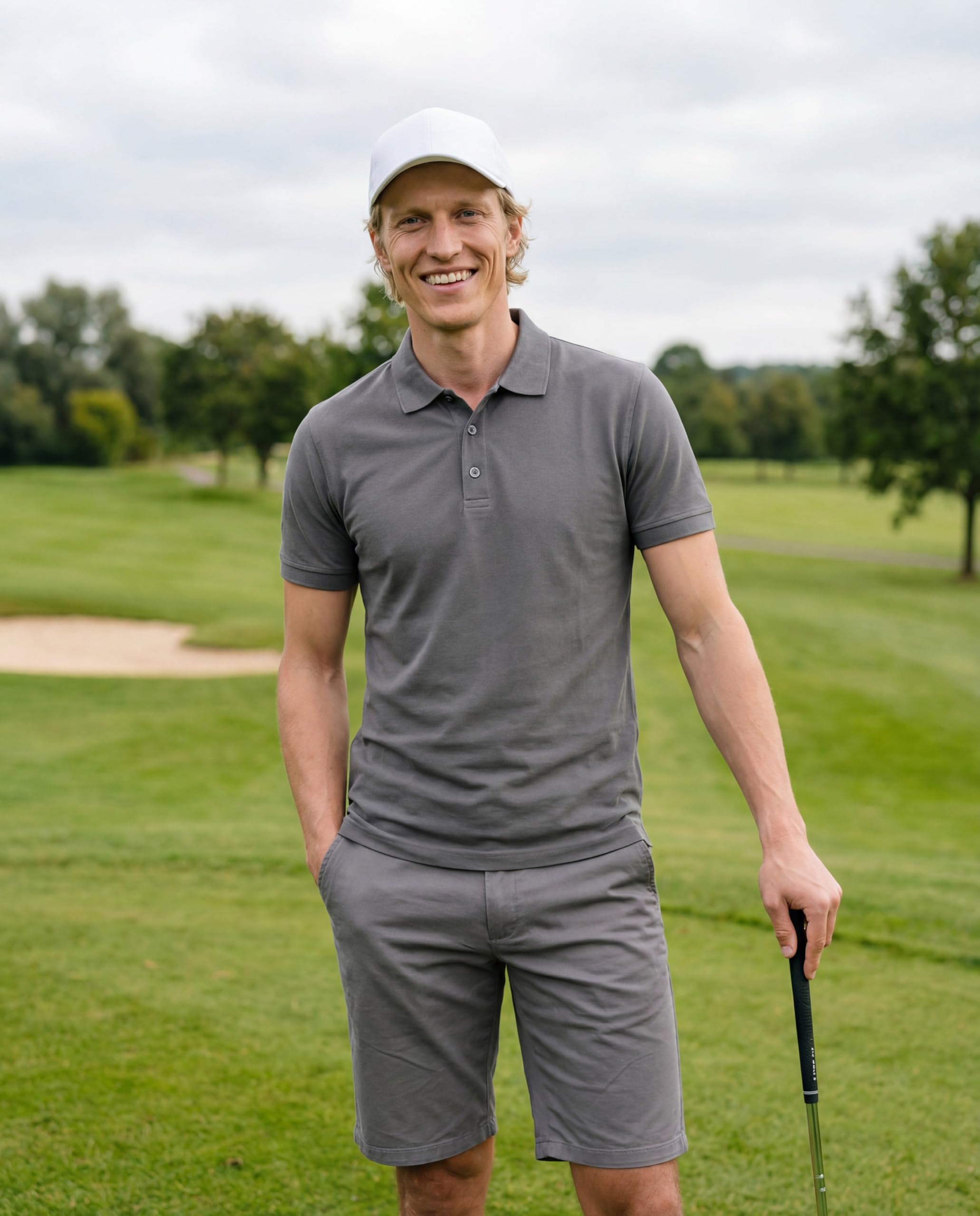 Herren Poloshirt 5er Pack - Polohemd Set Kurzarm - atmungsaktiv, knitterarm, bügelleicht - Polo Shirts Männer aus Polyestermix - Regular Fit für Arbeit, Freizeit, Golf - große Größen bis 5XL