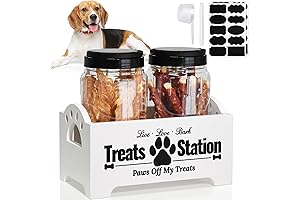Farmhouse Pet Food Storage Organizer for Counter