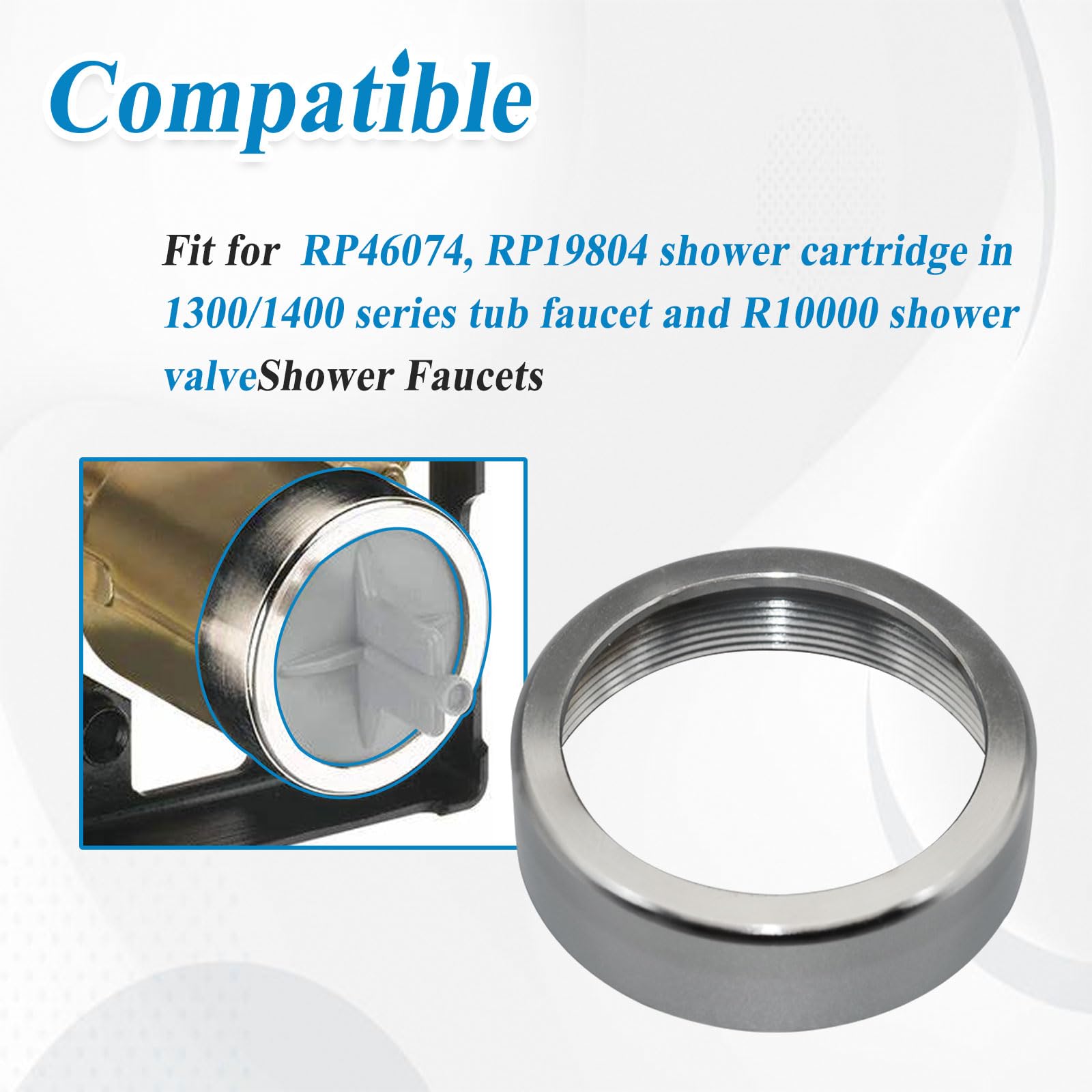 Ebrmeiwo 2 Pcs RP22734 Shower Valve Bonnet Nut Replacement, for 