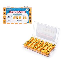 Educational Insights Lowercase Alphabet Rubber Stamps - Letter Stamps for Kids, Set of Teacher Stampers for Classroom, Must-Haves for Teachers, Fine Motor Skills, Toddler ABC Stampers for Ages 4+