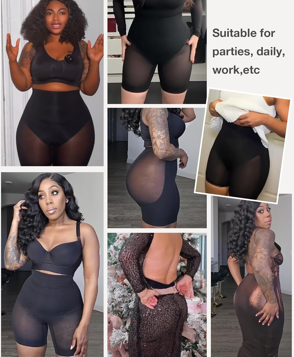 Lover-Beauty Low Back Shapewear Shorts for Women Tummy Control Butt Lifting Body Shaper Panties Underwear - Image 5