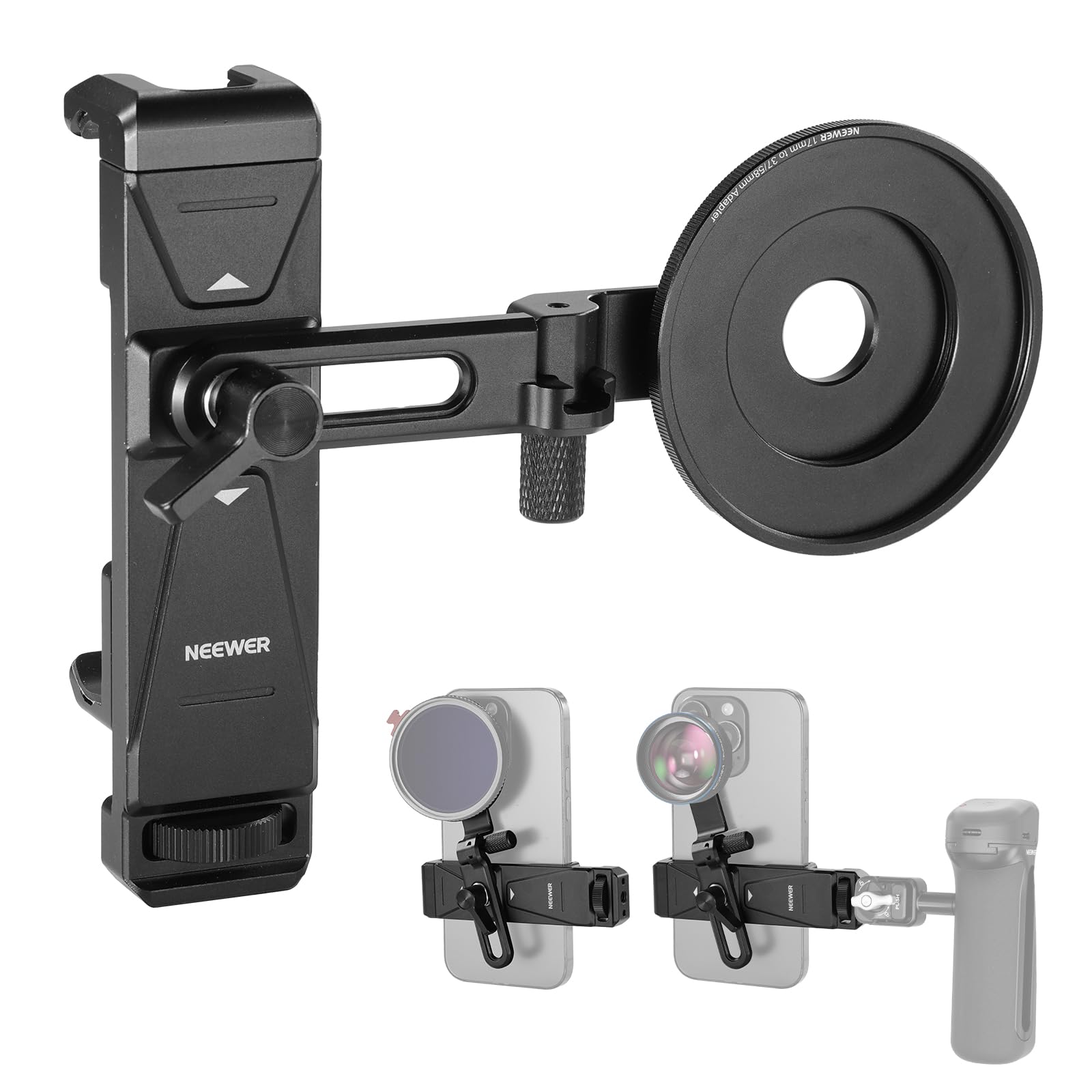 スマホアクセサリー Adapter Amazon.co.jp: NEEWER スマホホルダー 17mmスマホアダプター&17-37