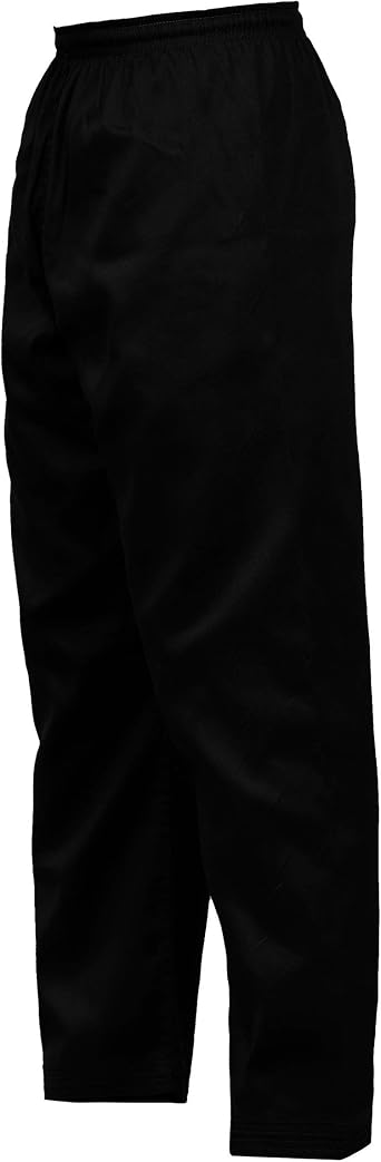 UFG Essential Karate Pants Cotton & Polyester Blended - Kids Adults Unisex Black, 000